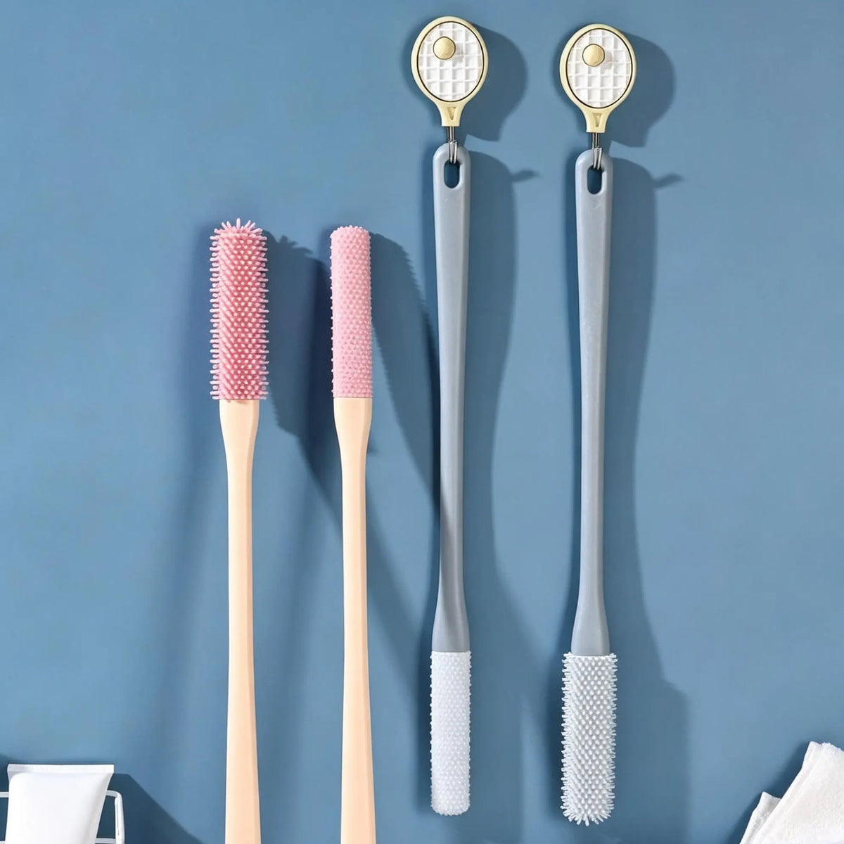 Long-Handle Silicone Soft Pedicure Tool