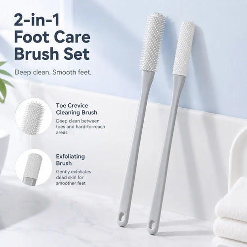 Long-Handle Silicone Soft Pedicure Tool