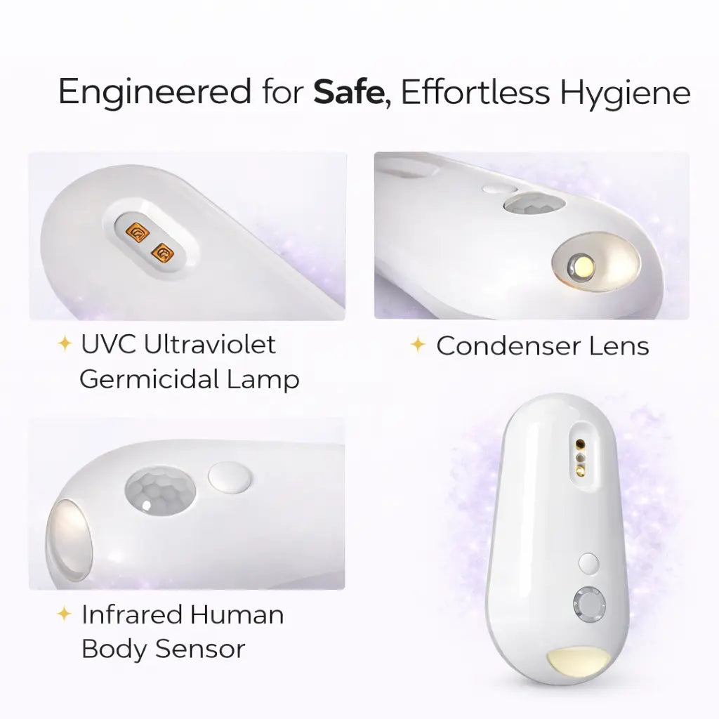 Wellivea's self Cleaning UV Toilet Sanitizer & Night Light