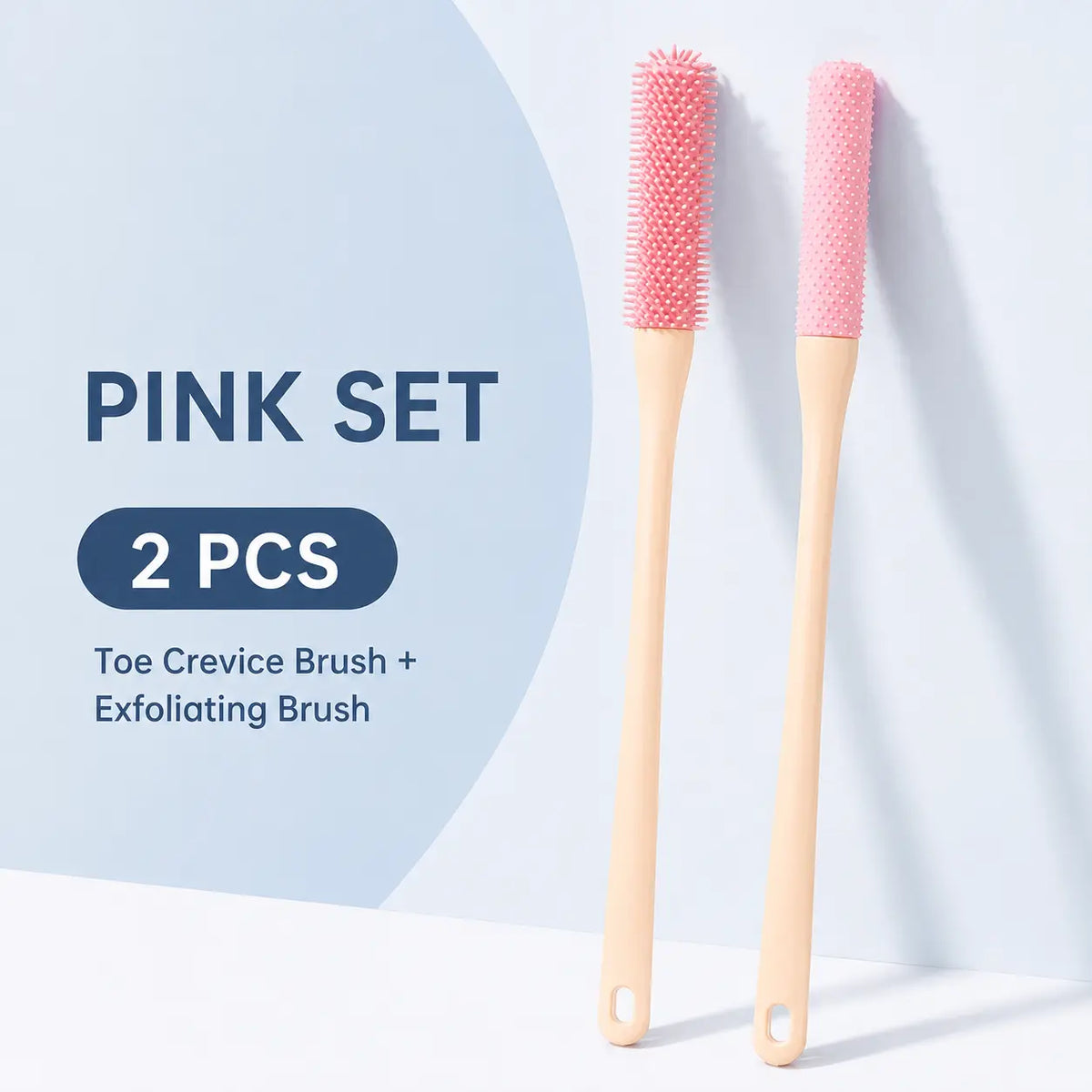 Long-Handle Silicone Soft Pedicure Tool